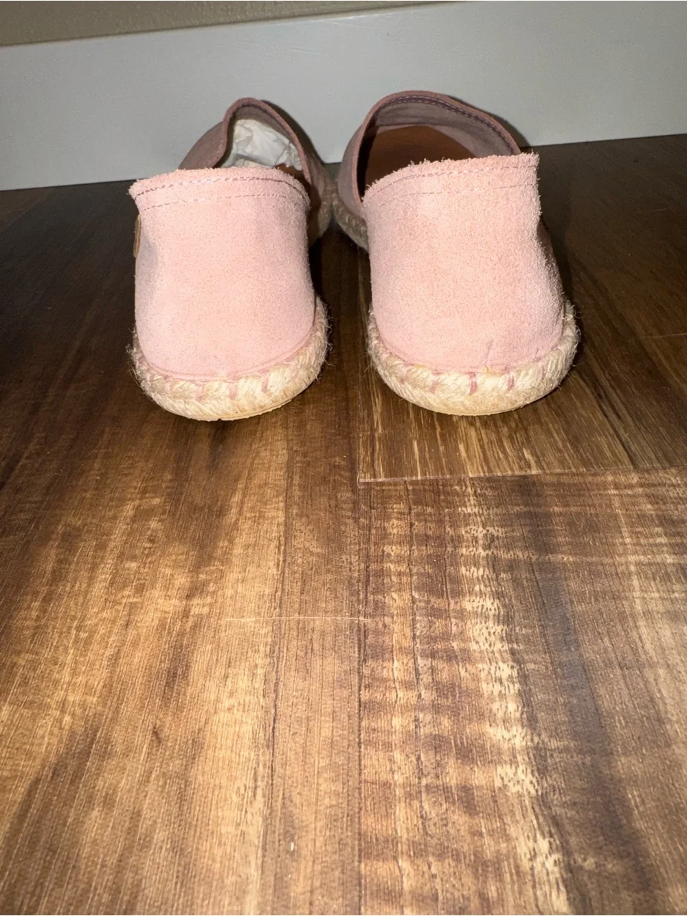 Verbenas Women's Blush Pink Suede Slip-On Espadrille Flats EU 40 US 9-9.5